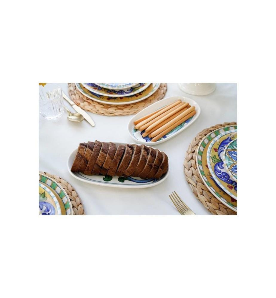 Service Plate, Multicolor, Ceramic