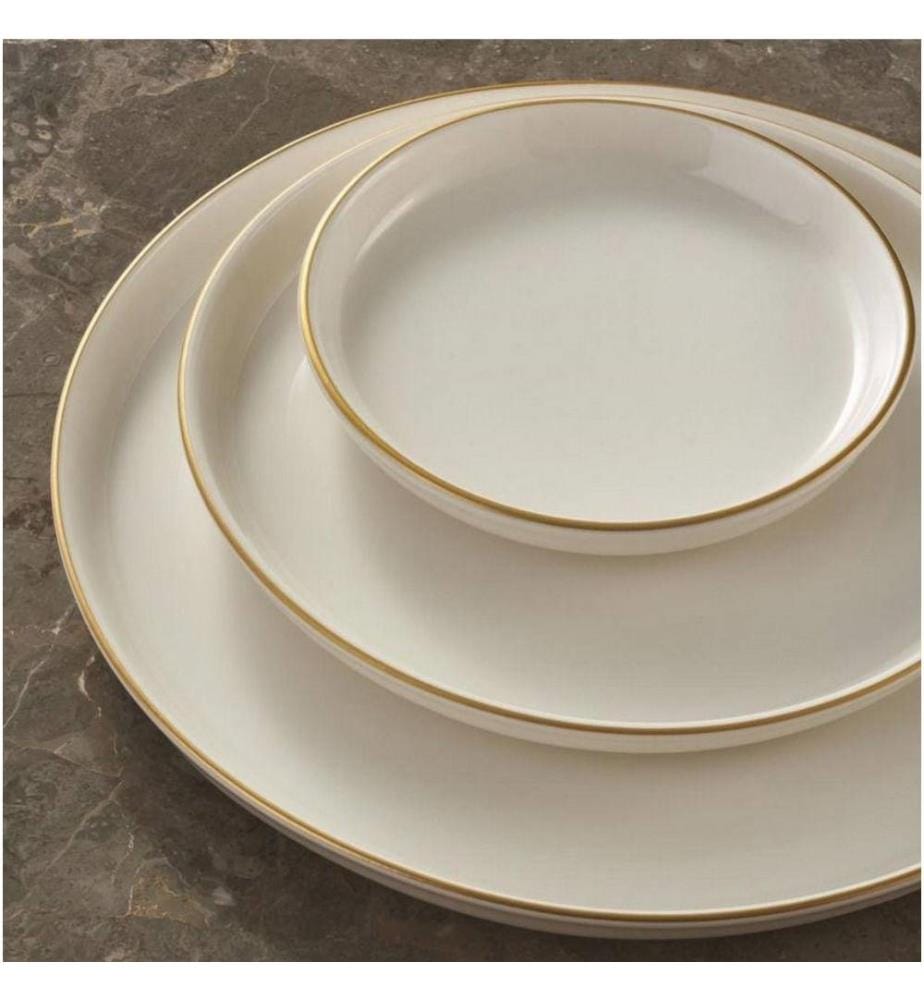 Dinner Set, 16 Pieces, Cream, Porcelain