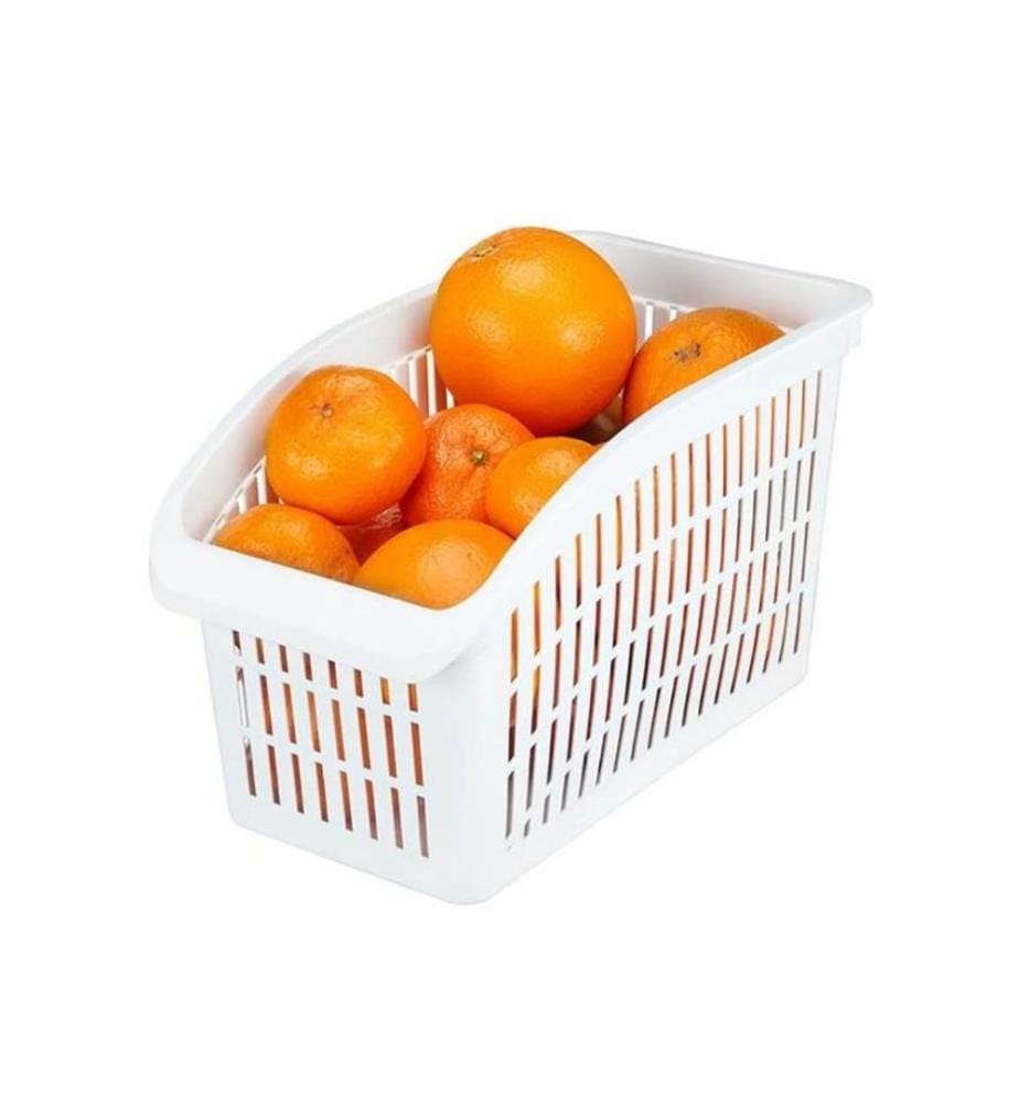 Fridge Organizer Set, 4 Pieces, White, 100% PLASTIC
