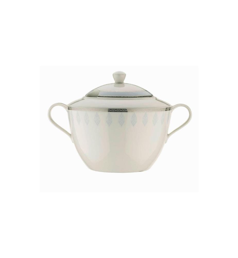 Dinner Set, 68 Pieces, Turquoise, Grey, White, Bone China