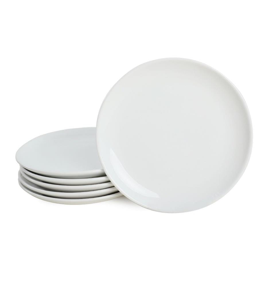 Ceramic Dessert Plate Set, 6 Pieces, Multicolor, 100% Ceramic