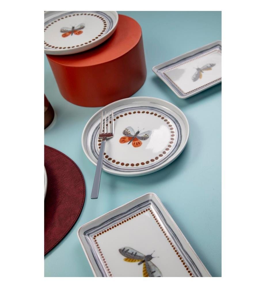 Dinner Set, 18 Pieces, Multicolor, 100% Porcelain
