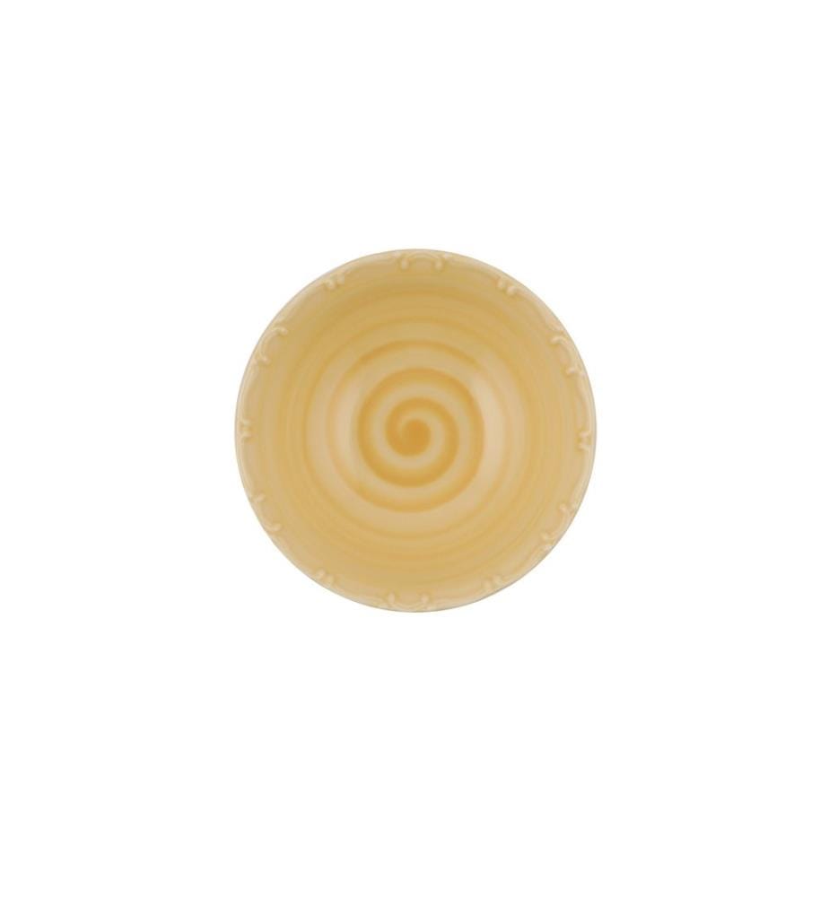 Service de table, 30 pièces, blanc, jaune, vert, 100% porcelaine