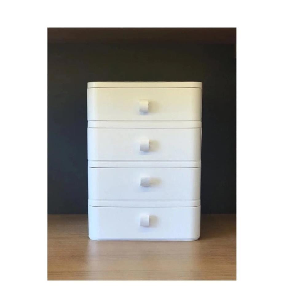 Make-Up Organizer, White, 100% PLASTIC