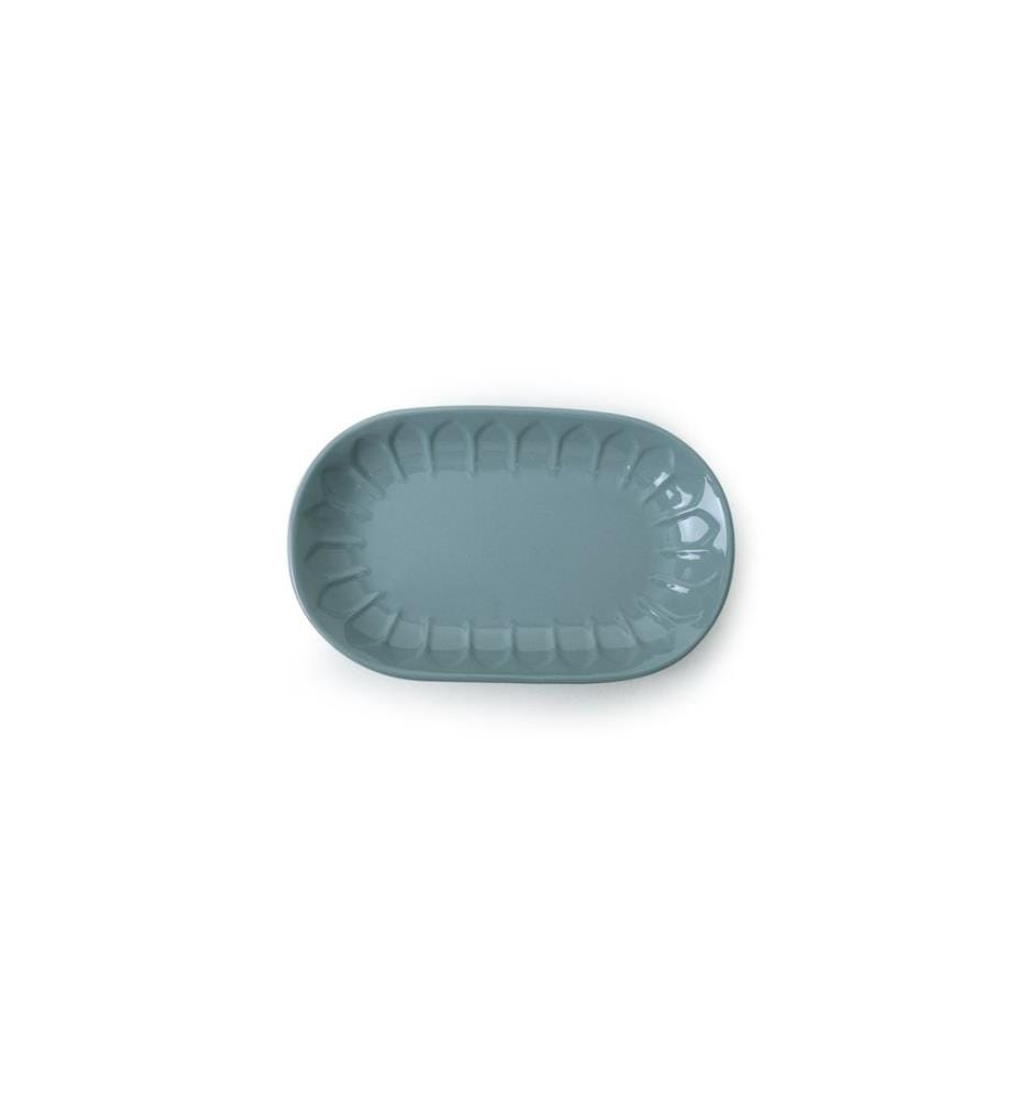 Plate Set, 2 Pieces, Blue, 100% CERAMIC STONEWARE