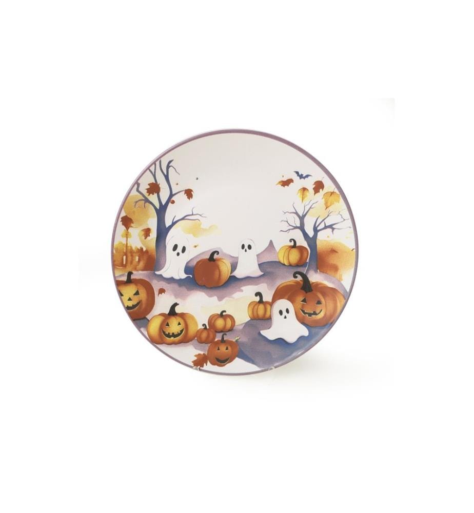 Service Plate Set, 6 Pieces, Matte White, 100% CERAMIC STONEWARE
