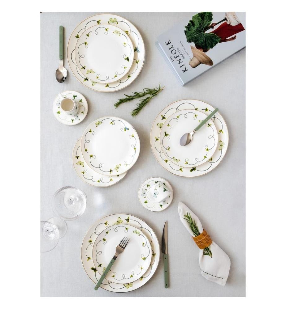 Dessert Plate Set, 6 Pieces, Multicolor, 100% PORCELAIN