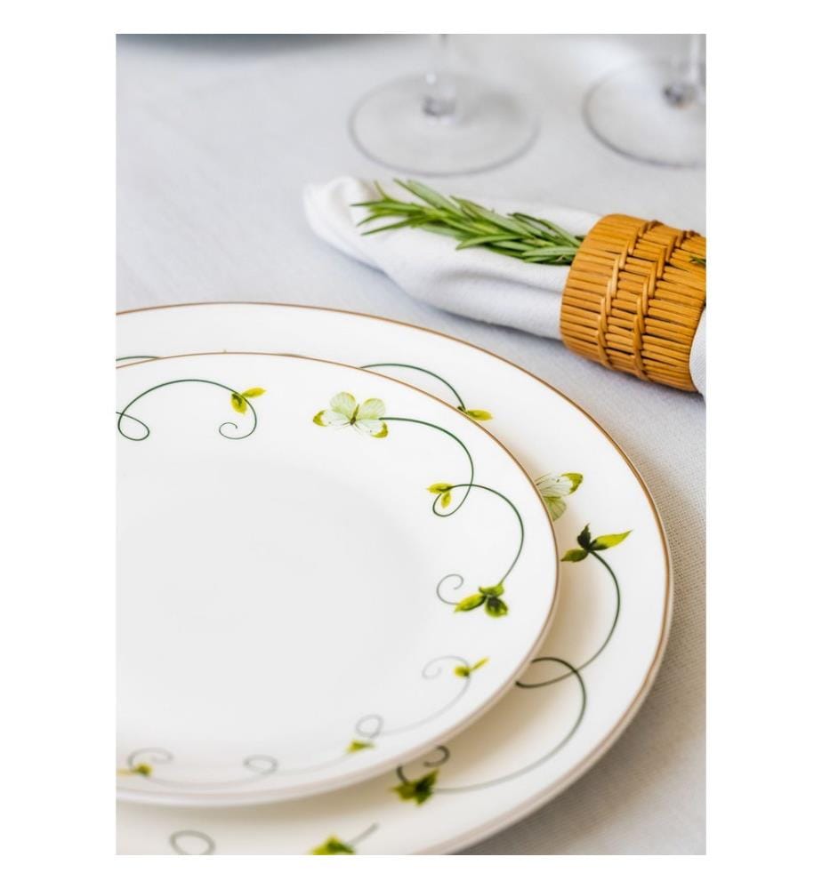 Dessert Plate Set, 6 Pieces, Multicolor, 100% PORCELAIN