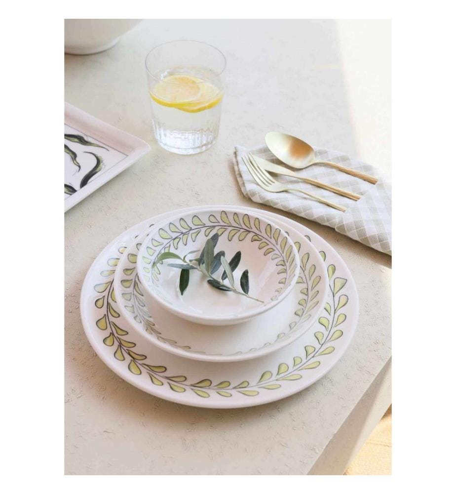 Service Plate Set, 6 Pieces, Multicolor, 100% CERAMIC
