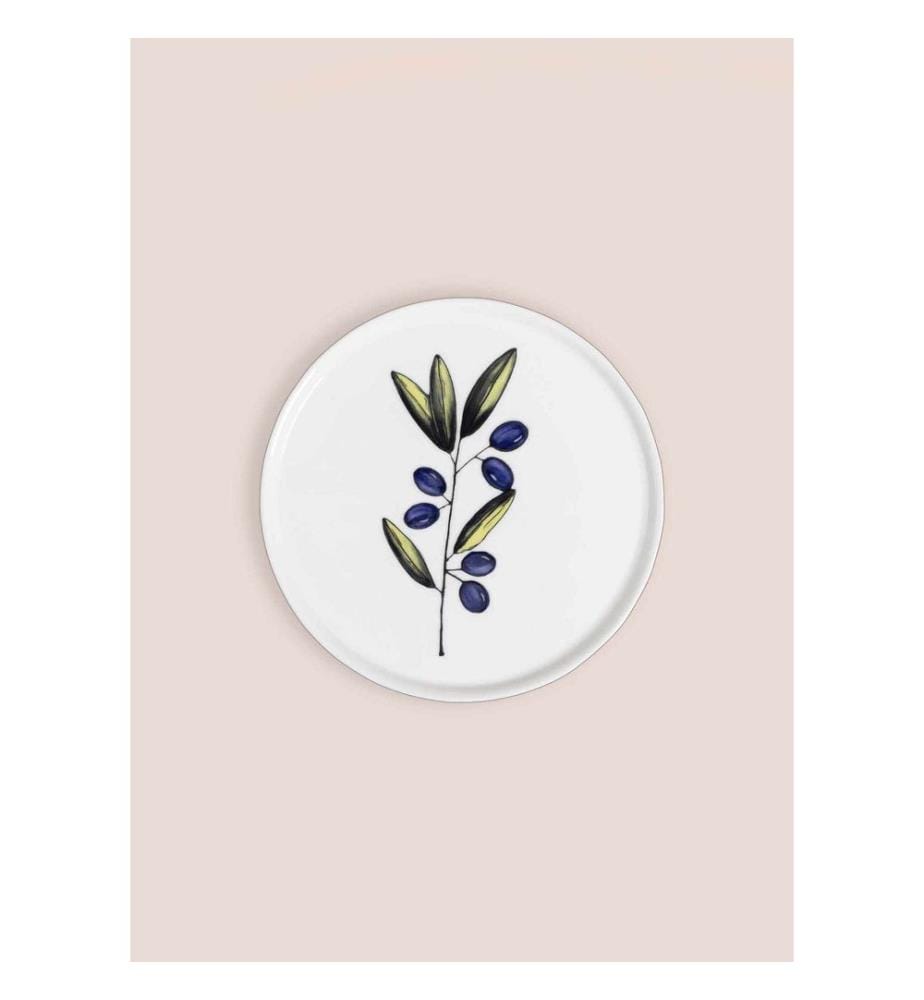 Service Plate, Multicolor, 100% CERAMIC