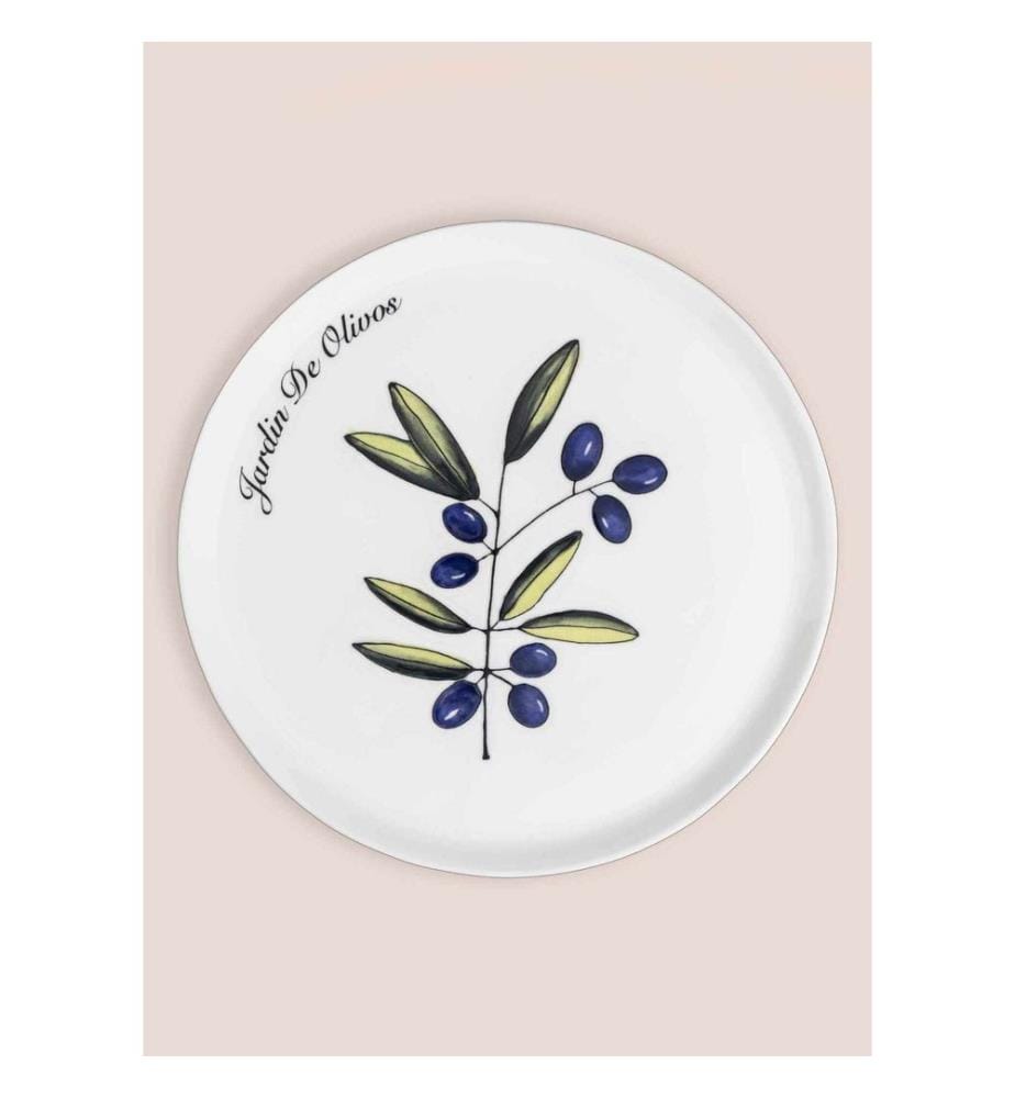 Service Plate, Multicolor, 100% CERAMIC
