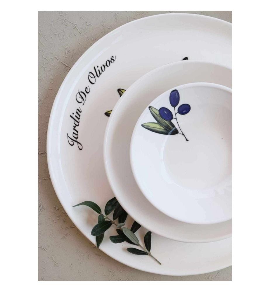 Plate Set, 6 Pieces, Multicolor, 100% CERAMIC