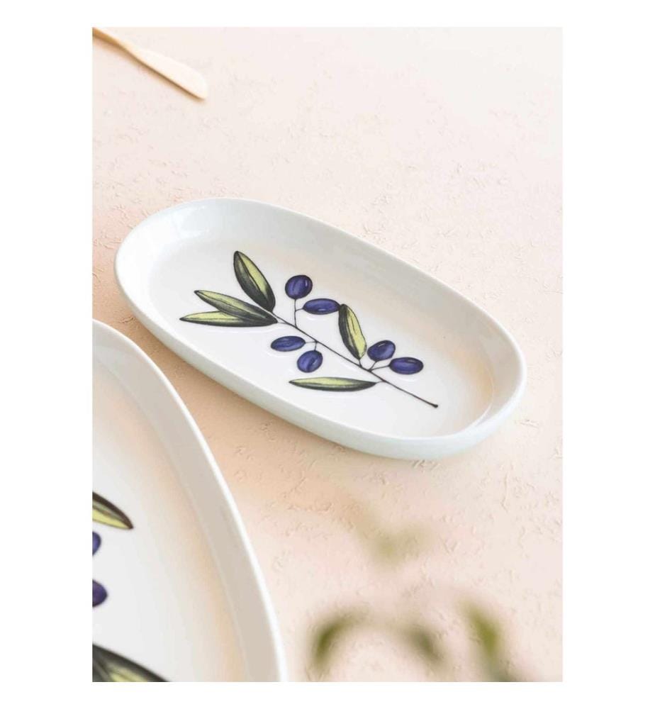 Service Plate Set, 4 Pieces, Multicolor, 100% CERAMIC