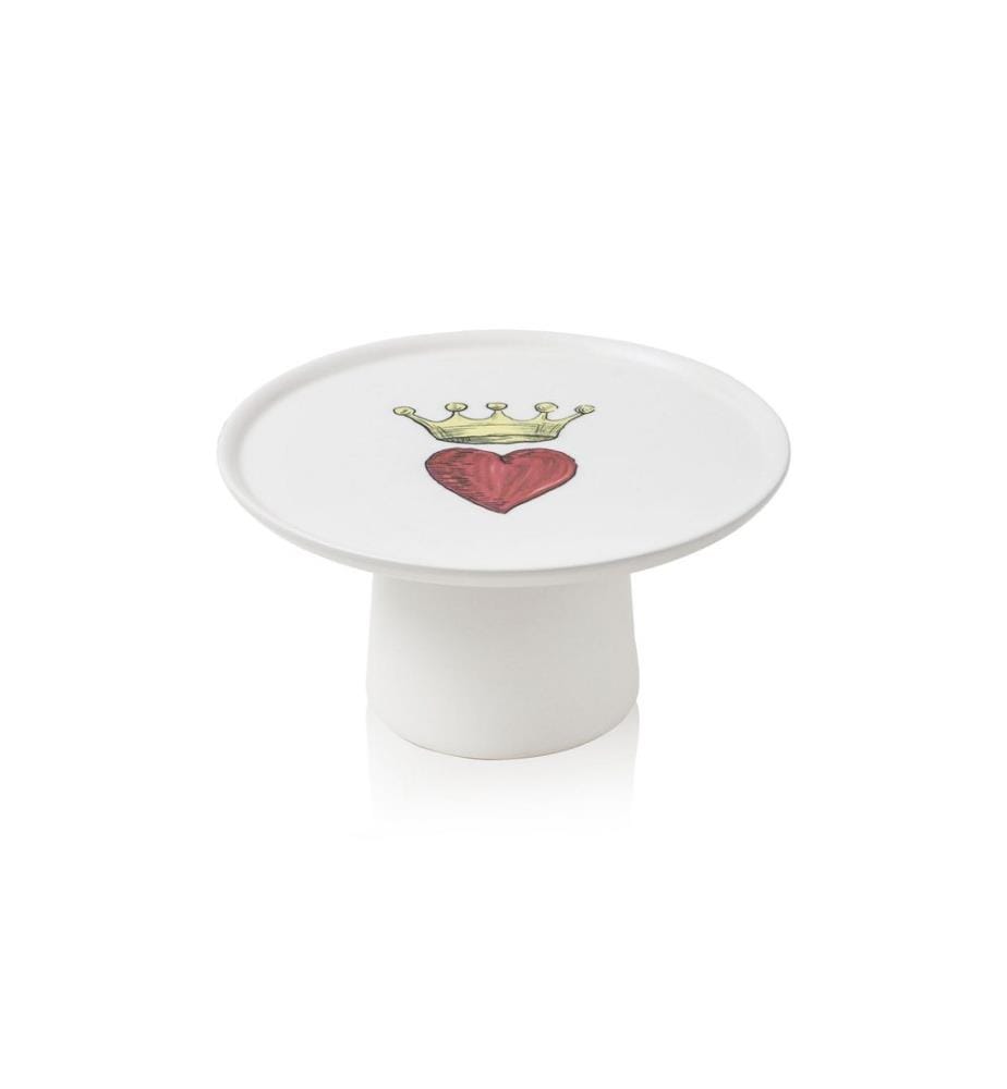 Service Plate Set, 6 Pieces, White, Red, Yellow, 100% CERAMIC