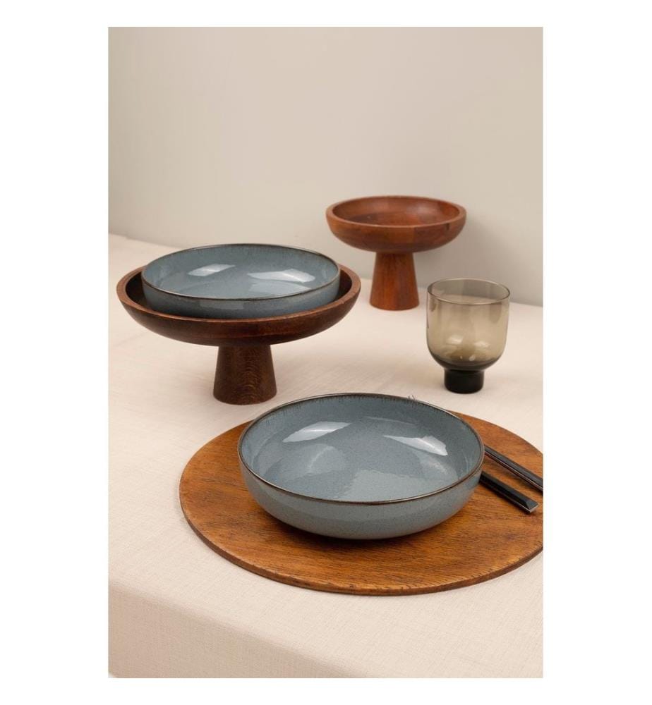 Plate Set, 4 Pieces, Multicolor, 100% PORCELAIN