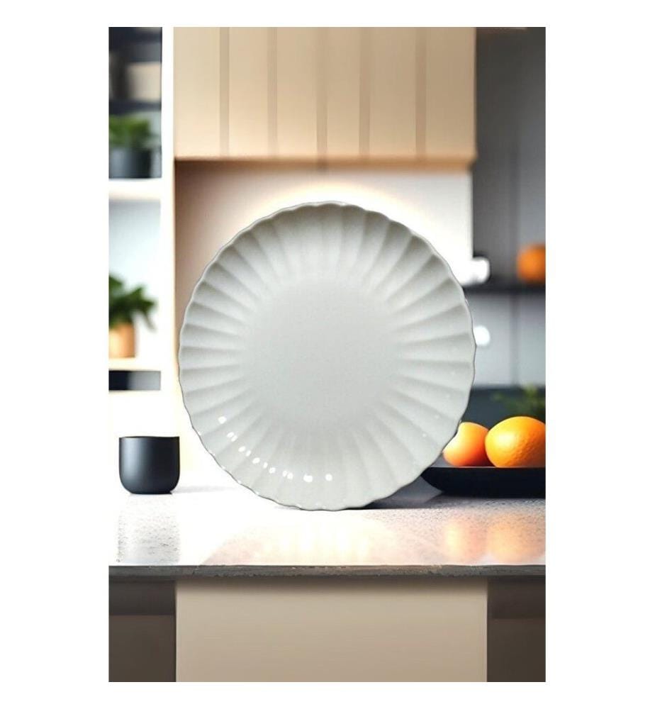 Dessert Plate Set, 6 Pieces, Multicolor, 100% PORCELAIN