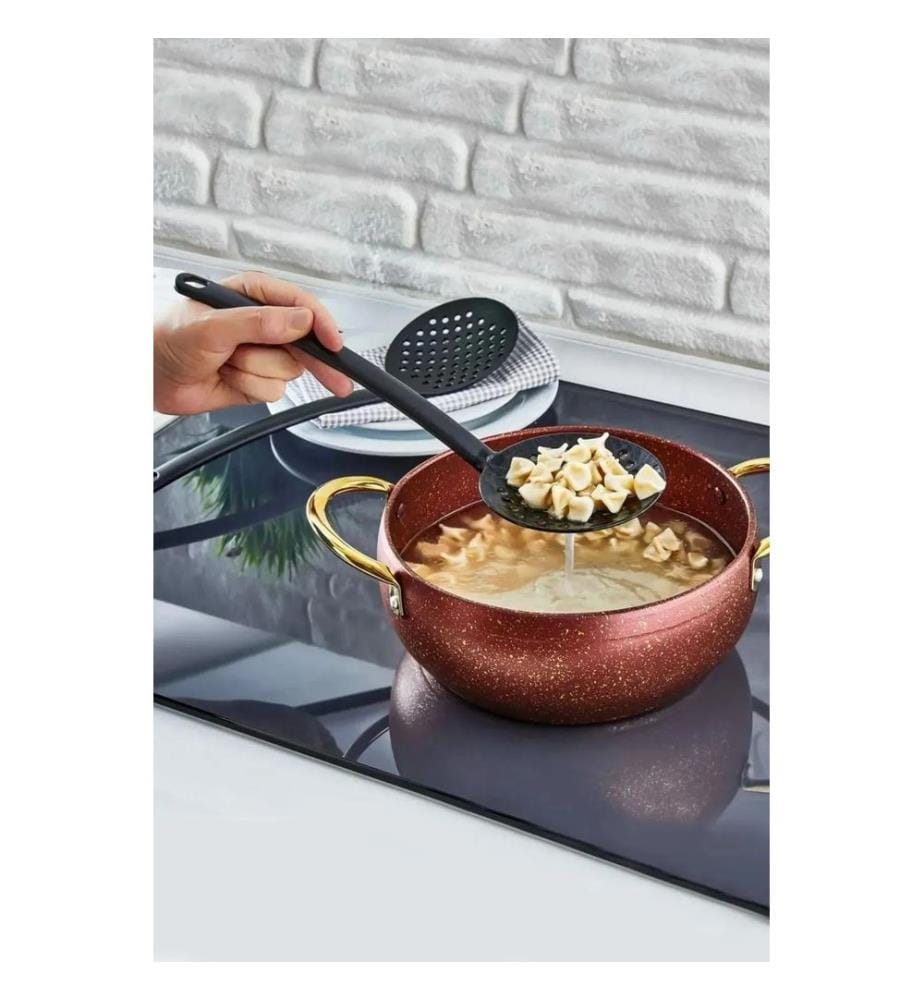 Service Set, 5 Pieces, Black, 100% PLASTIC