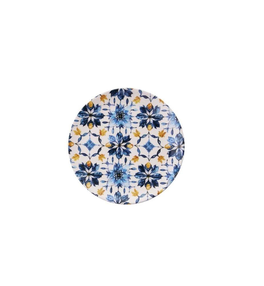 Dessert Plate Set, 6 Pieces, Multicolor, 100% CERAMIC