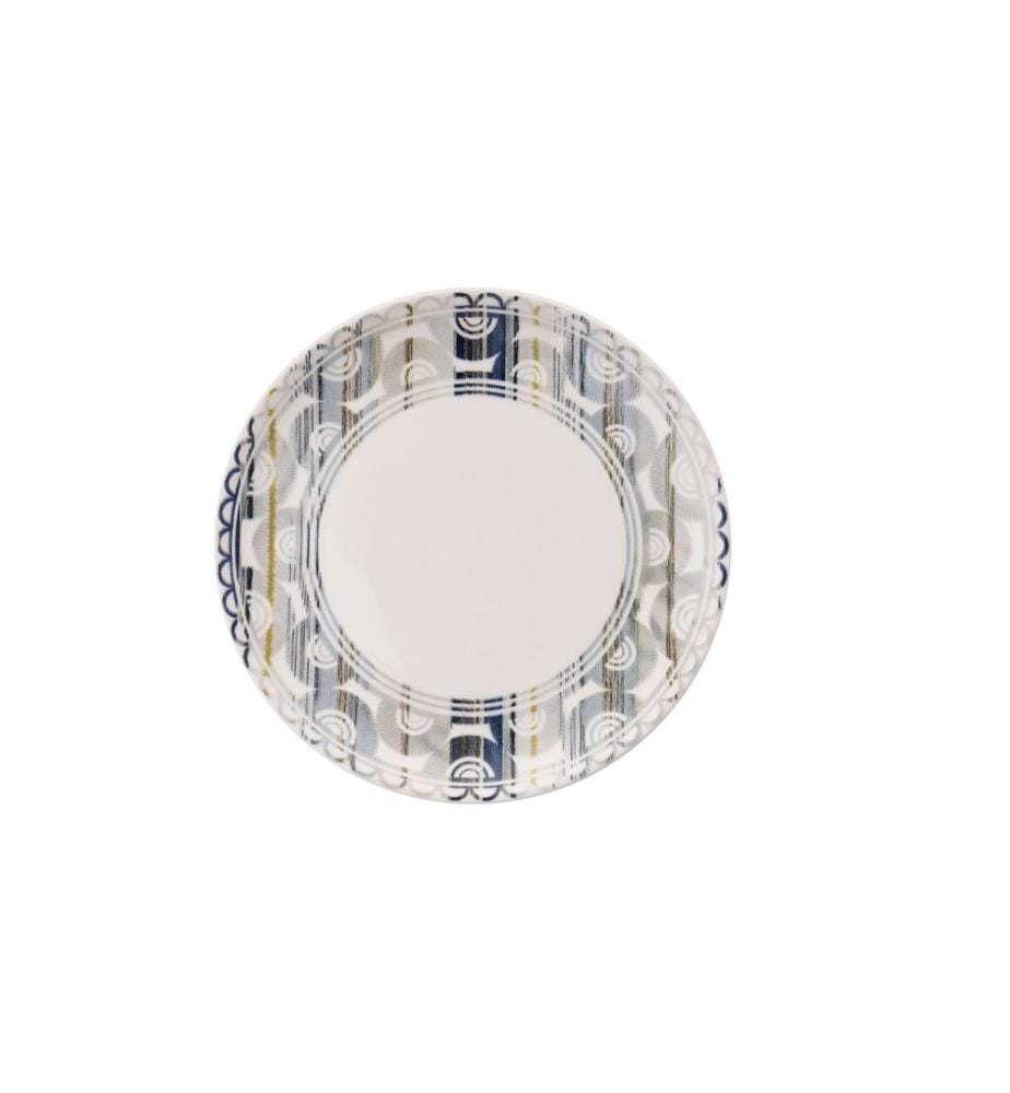 Service Plate Set, 6 Pieces, Multicolor, 100% CERAMIC