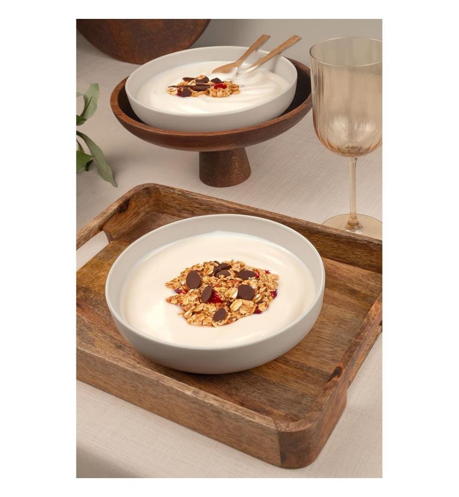 Bowl Set, 2 Pieces, White, 100% PORCELAIN