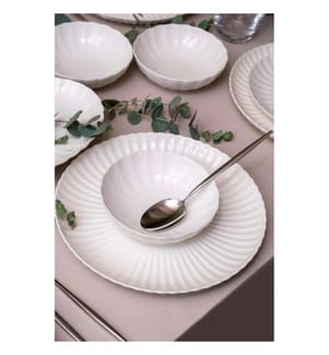 Speiseservice, 18-teilig, mehrfarbig, 100 % Porzellan