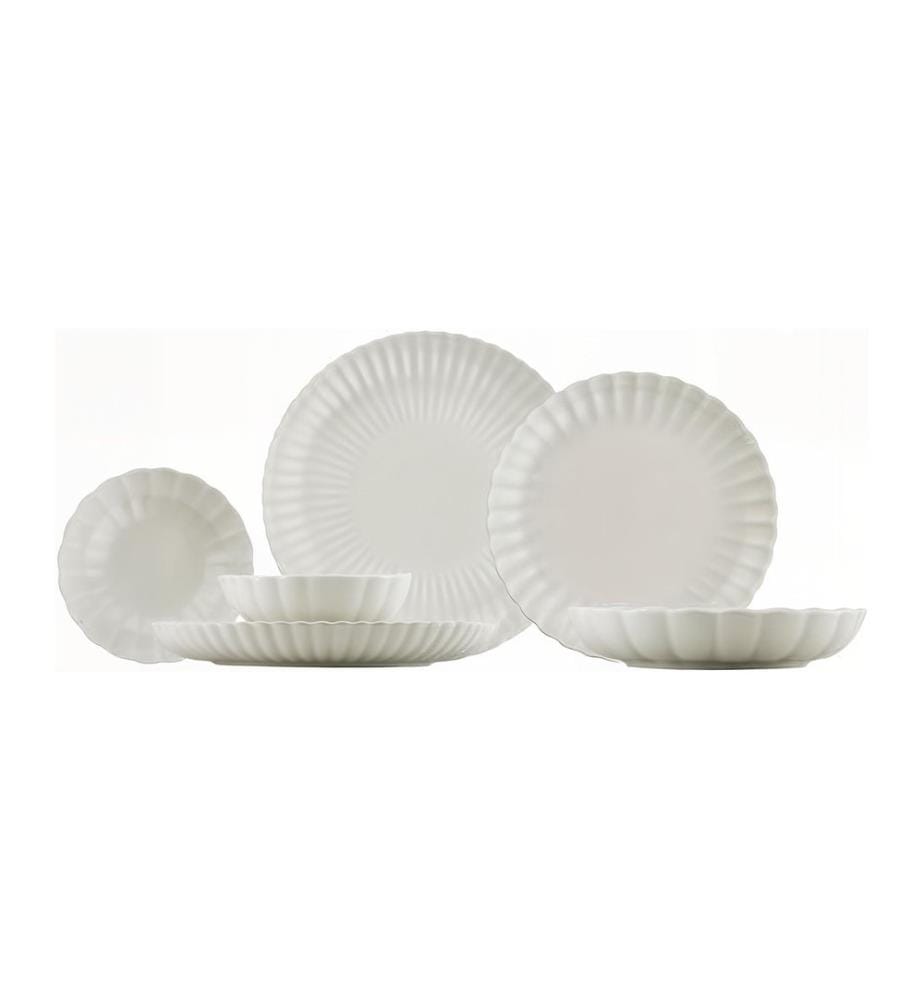 Dinner Set, 18 Pieces, Multicolor, 100% PORCELAIN
