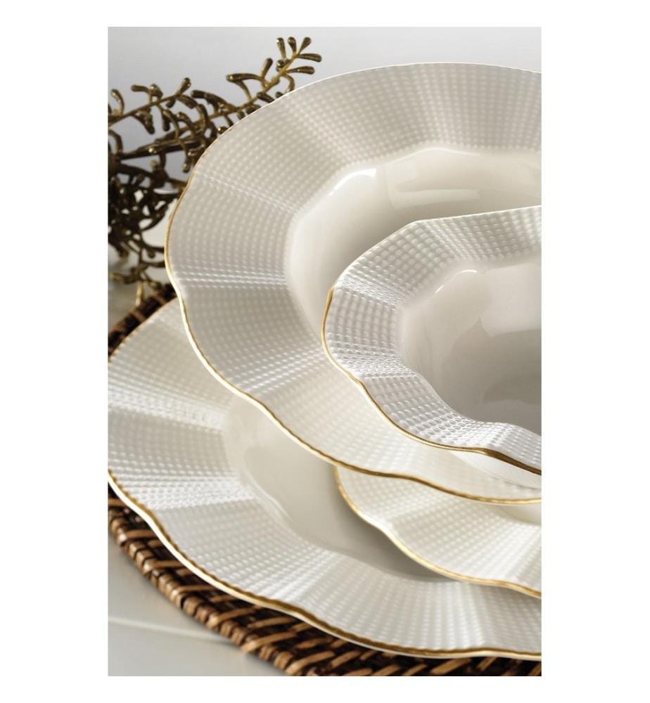 Dinner Set, 26 Pieces, Multicolor, 100% PORCELAIN