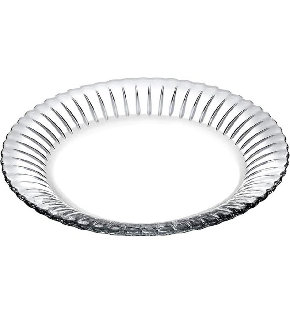 Glasteller-Set, 6-teilig, transparent, 100 % Glas