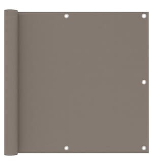 Balkon-Sichtschutz Taupe 90x600 cm Oxford-Gewebe