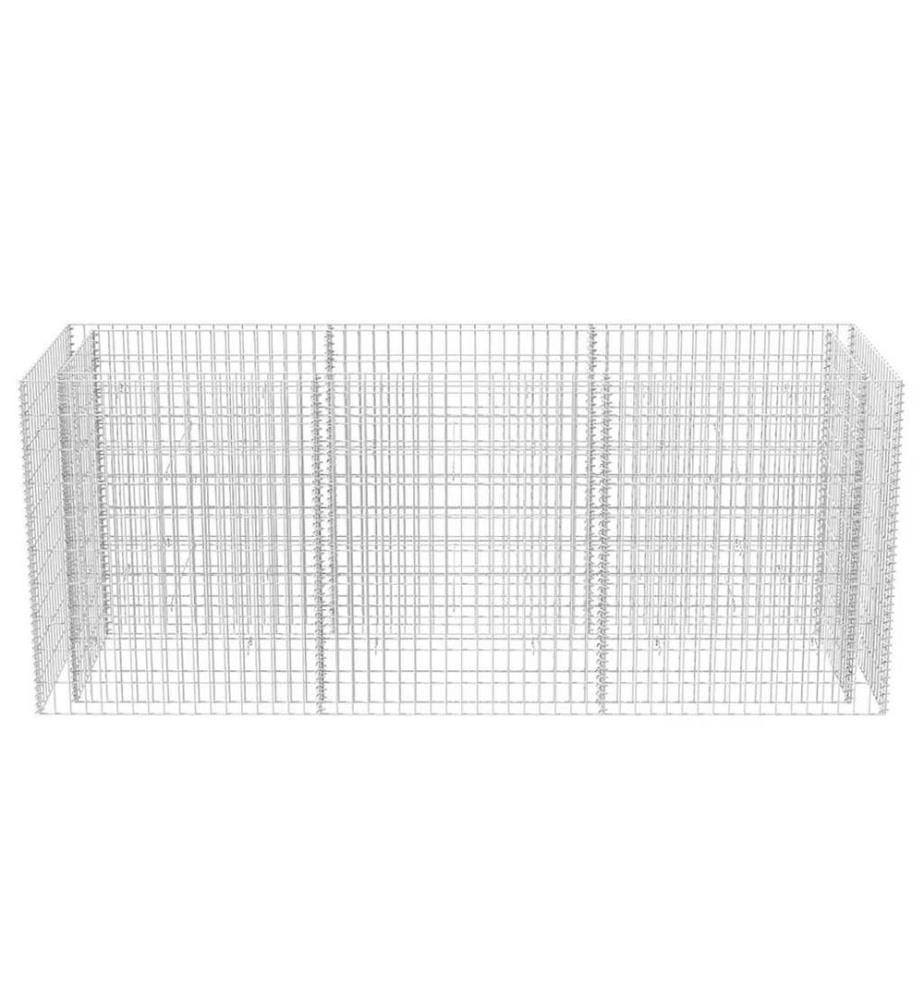 Gabionen-Hochbeet Stahl 270×90×100 cm