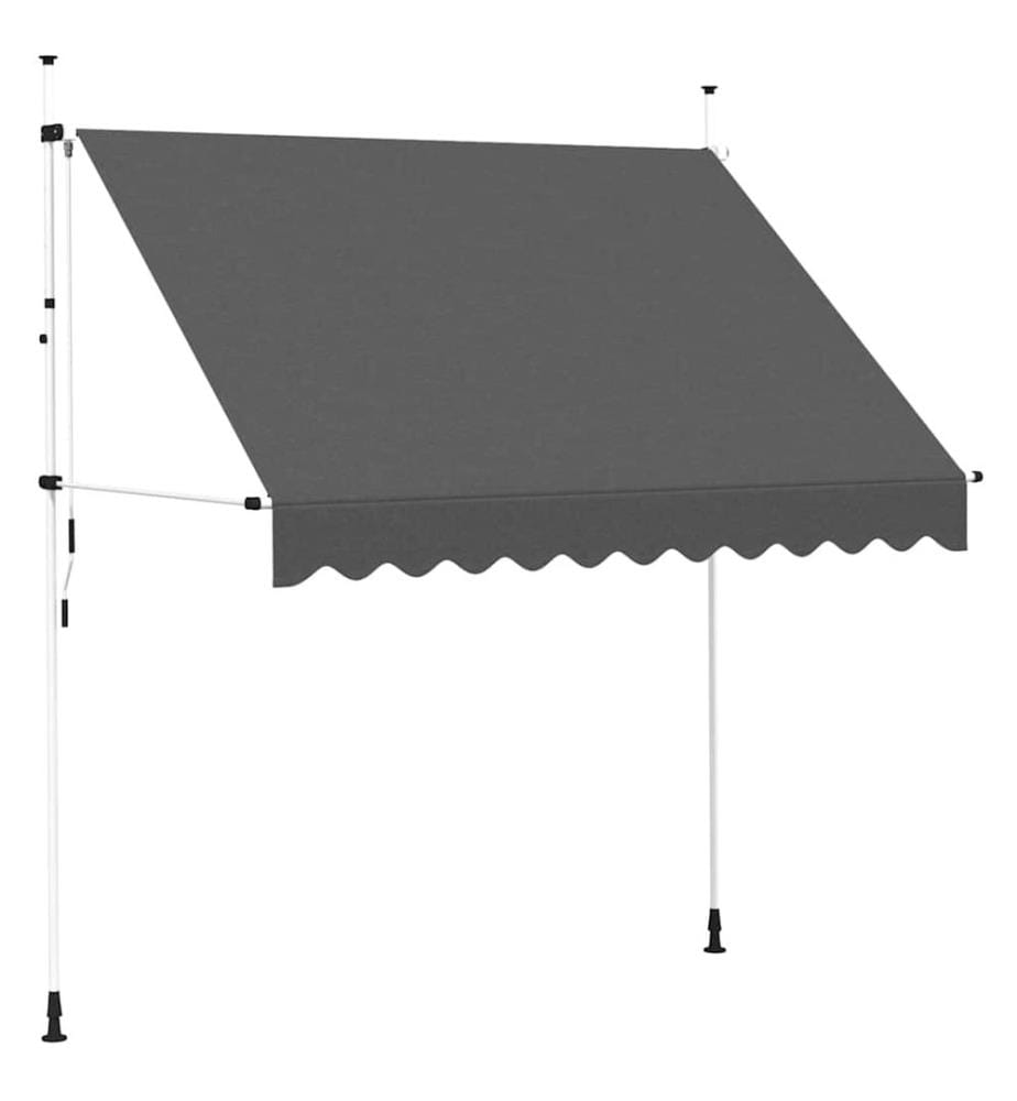 Einziehbare Markise Handbetrieben 250 cm Anthrazit