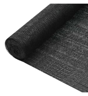 Zaunblende Schwarz 2x10 m HDPE 75 g/m²