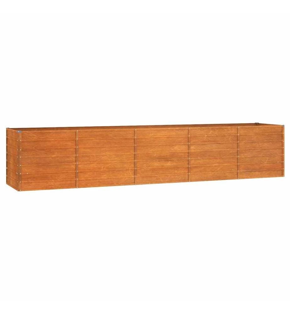 Hochbeet Rostig 400x80x77 cm Cortenstahl