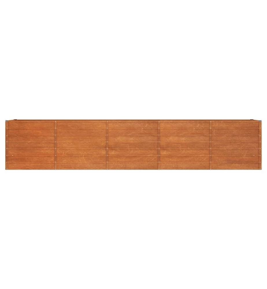 Hochbeet Rostig 400x80x77 cm Cortenstahl