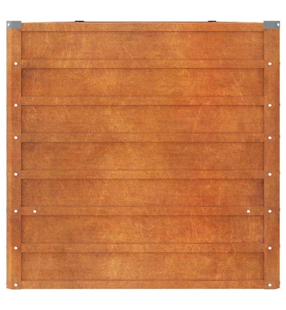 Hochbeet Rostig 400x80x77 cm Cortenstahl