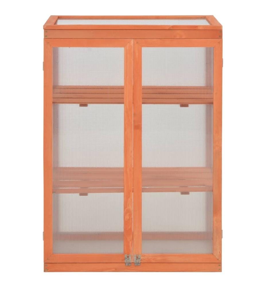 Gewächshaus-Schrank Holz 75x47x109 cm
