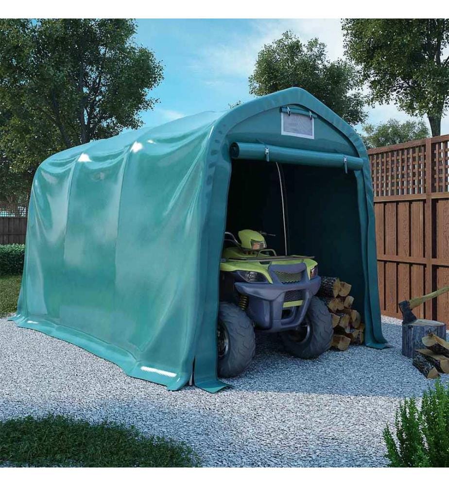 Tente de garage PVC 2,4x3,6 m Vert