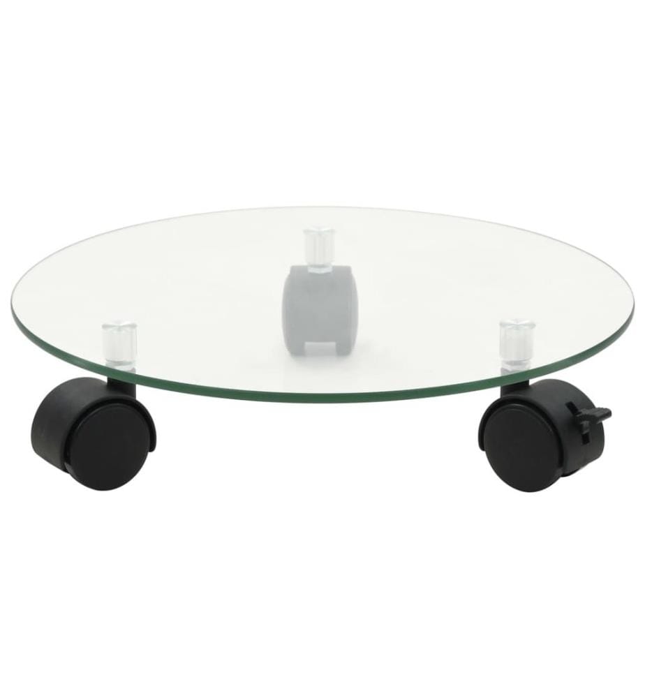 Pflanzenroller 4 Stk. 28 cm Hartglas Rund