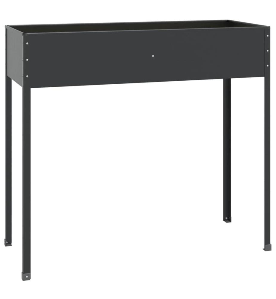 Jardinières 2 pcs Anthracite Acier galvanisé