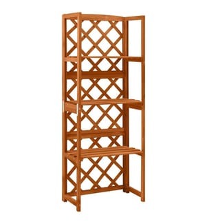 Spalier mit Ablagen 55x30x140 cm Massivholz Tanne