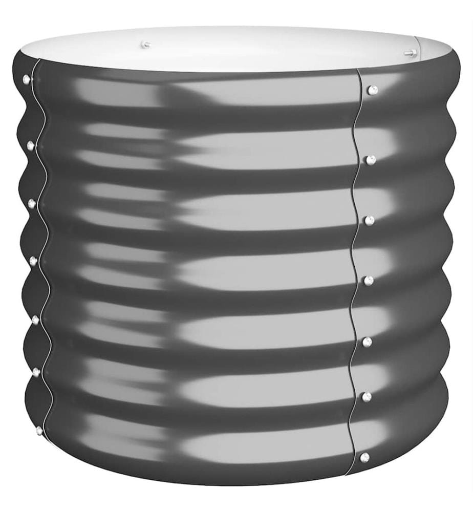 Jardinière Acier galvanisé 40x40x36 cm Anthracite
