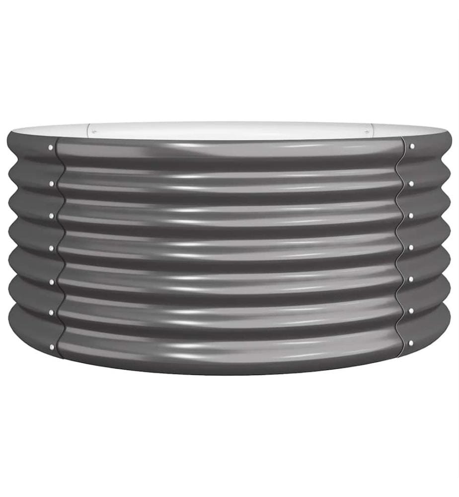 Jardinière Acier galvanisé 80x80x36 cm Anthracite