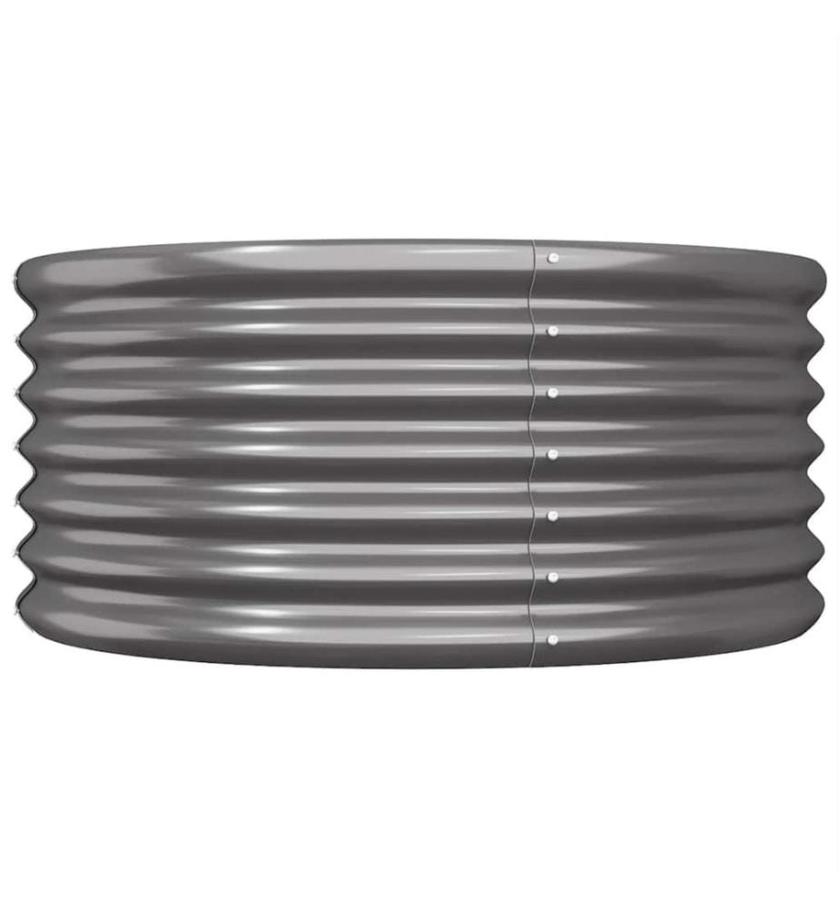 Jardinière Acier galvanisé 80x80x36 cm Anthracite