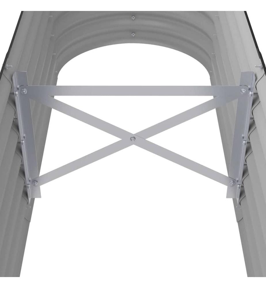 Lit surélevé de jardin Acier galvanisé Anthracite