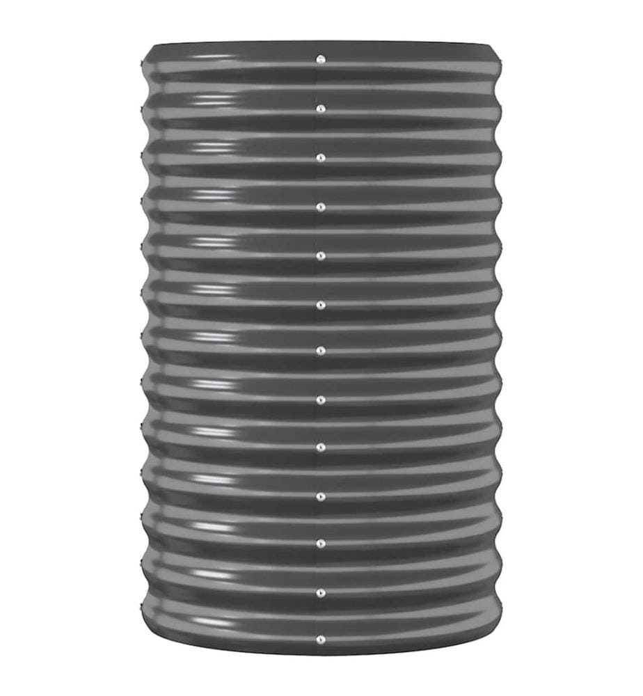 Lit surélevé de jardin Acier galvanisé Anthracite