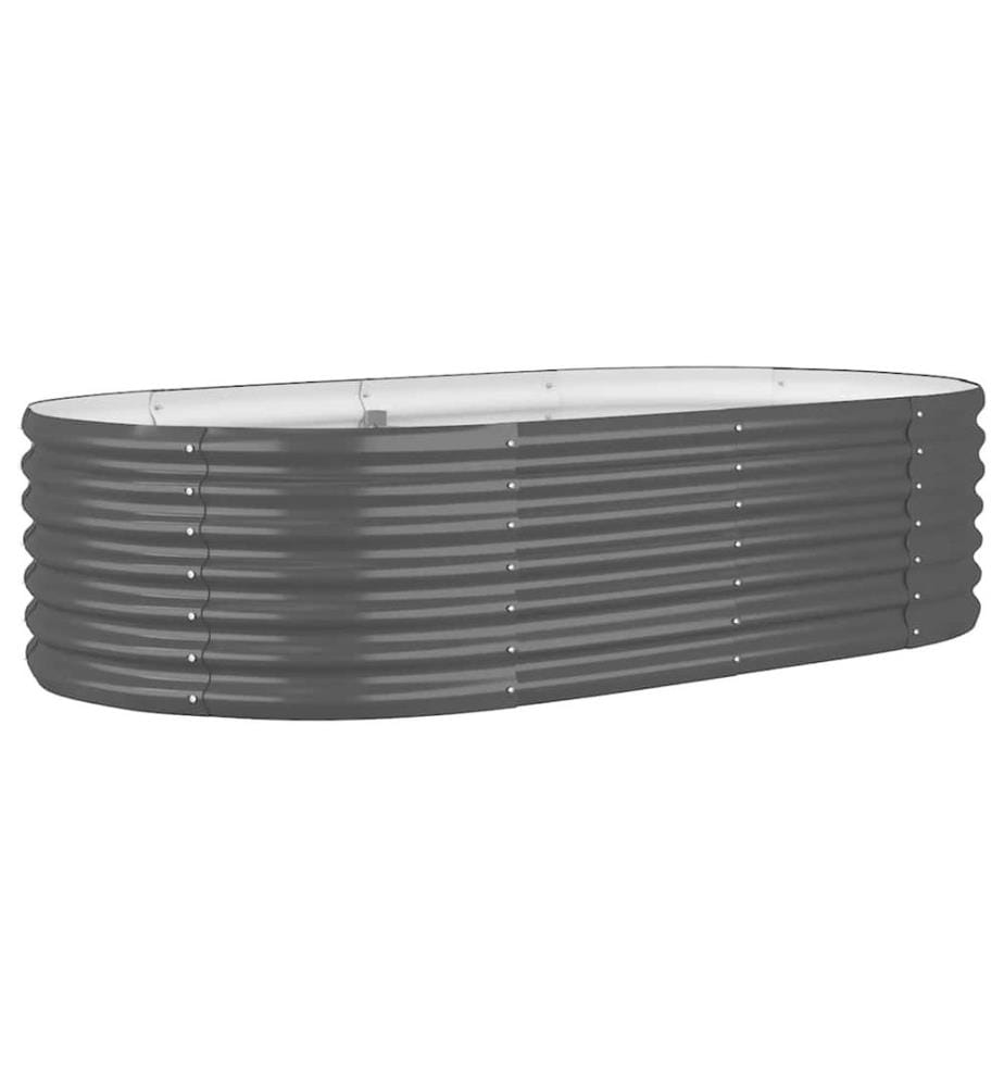 Lit surélevé de jardin Acier galvanisé Anthracite