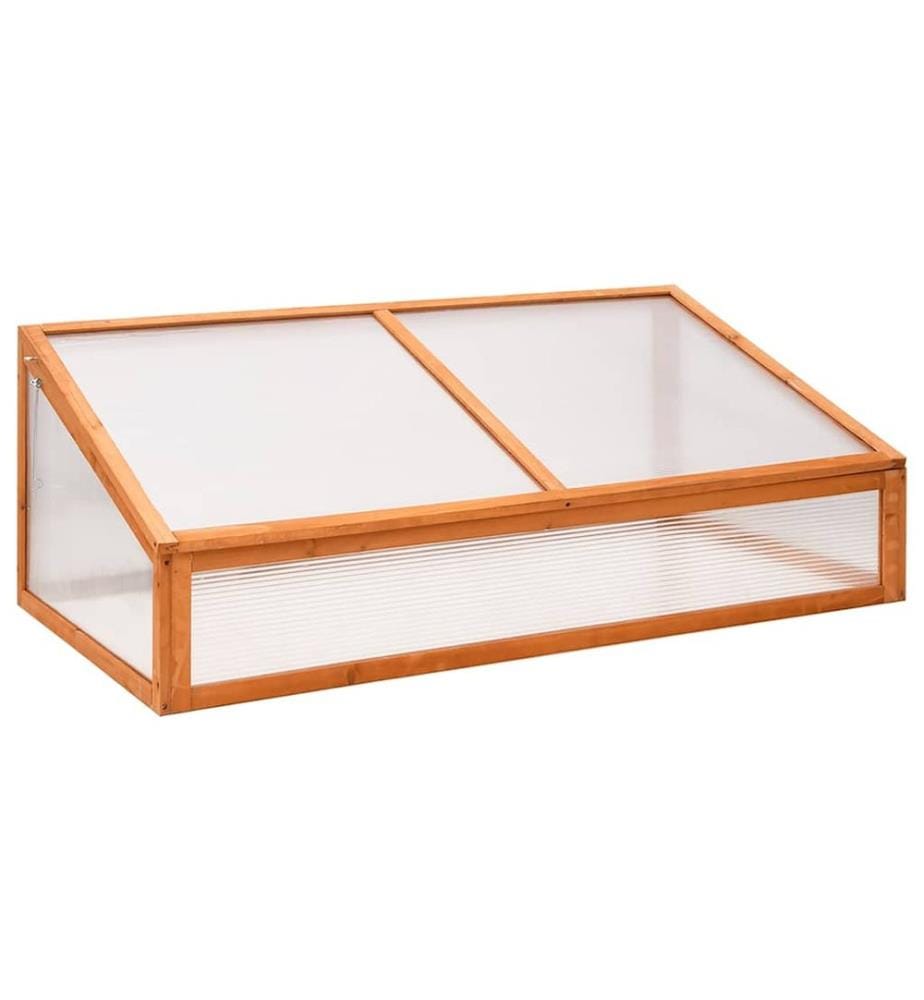 Gewächshaus Orange 110x56x39 cm Tannenholz