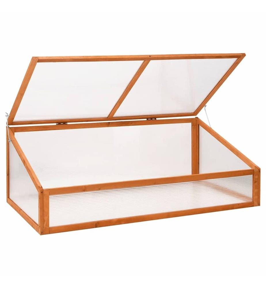 Gewächshaus Orange 110x56x39 cm Tannenholz