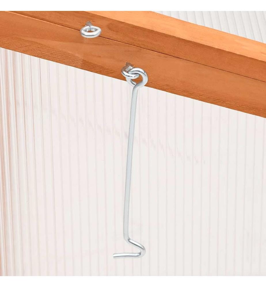 Gewächshaus Orange 110x56x39 cm Tannenholz