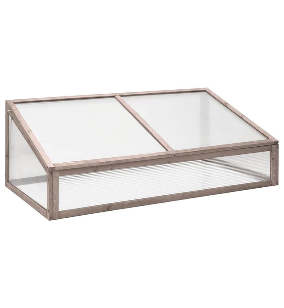 Gewächshaus Grau 110x56x39 cm Tannenholz
